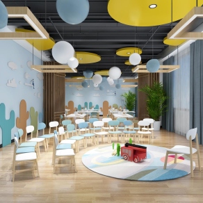 现代培训机构3D模型下载